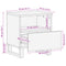 vidaXL Bedside Cabinets 2 pcs 40x33x46 cm Solid Wood Rough Mango