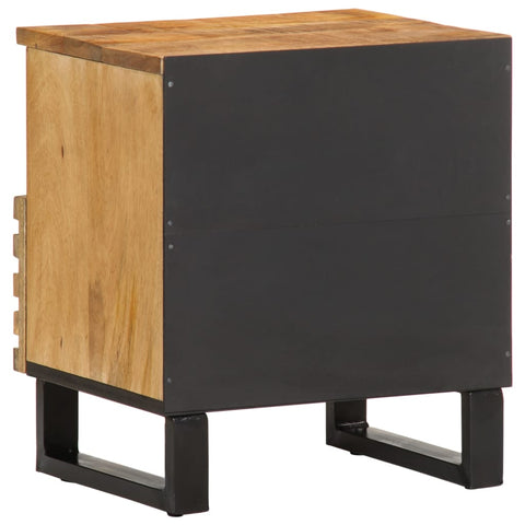 vidaXL Bedside Cabinets 2 pcs 40x33x46 cm Solid Wood Rough Mango