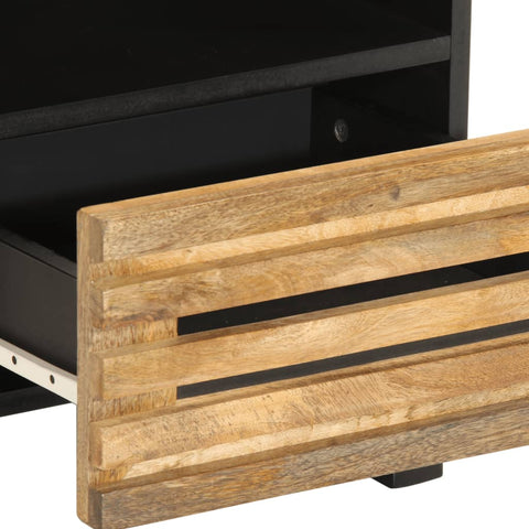 vidaXL Bedside Cabinets 2 pcs 40x33x46 cm Solid Wood Rough Mango