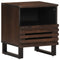 vidaXL Bedside Cabinet 40x33x46 cm Solid Wood Mango