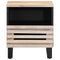 vidaXL Bedside Cabinet 40x33x46 cm Solid Wood Bleached Mango