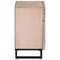 vidaXL Bedside Cabinet White 50x34x60 cm Solid Wood Mango