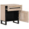 vidaXL Bedside Cabinet White 50x34x60 cm Solid Wood Mango