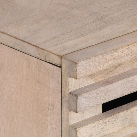 vidaXL Bedside Cabinet White 50x34x60 cm Solid Wood Mango