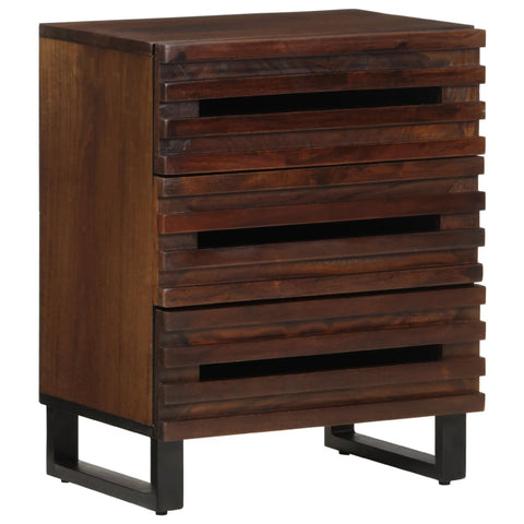 vidaXL Bedside Cabinet Brown 50x34x62 cm Solid Wood Mango