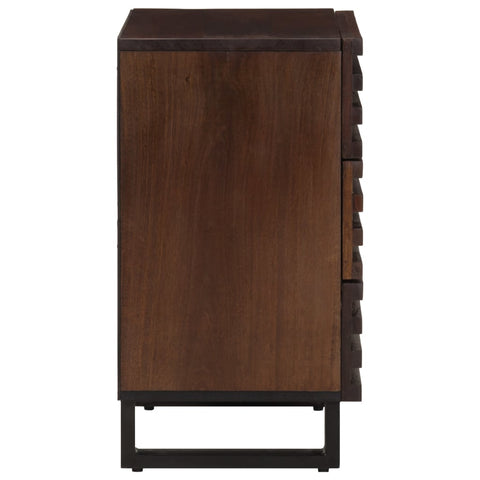 vidaXL Bedside Cabinet Brown 50x34x62 cm Solid Wood Mango