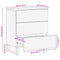 vidaXL Bedside Cabinet 50x34x62 cm Solid Wood Mango