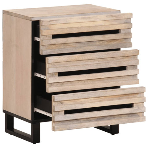 vidaXL Bedside Cabinet 50x34x62 cm Solid Wood Mango