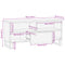 vidaXL TV Cabinet 100x34x46 cm Solid Wood Acacia
