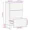 vidaXL Sideboard Brown 40x34x75 cm Solid Wood Mango