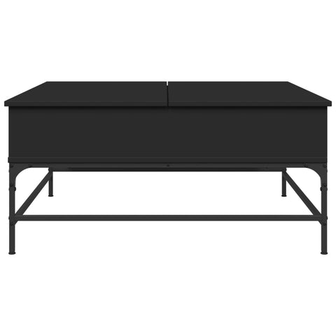 vidaXL Coffee Table Black 95x95x45 cm Engineered Wood and Metal