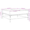vidaXL Coffee Table Black 95x95x45 cm Engineered Wood and Metal