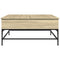 vidaXL Coffee Table Sonoma Oak 95x95x45 cm Engineered Wood and Metal