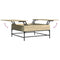 vidaXL Coffee Table Sonoma Oak 95x95x45 cm Engineered Wood and Metal