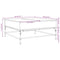 vidaXL Coffee Table Smoked Oak 95x95x45 cm Engineered Wood and Metal