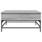 vidaXL Coffee Table Grey Sonoma 95x95x45 cm Engineered Wood and Metal