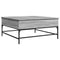 vidaXL Coffee Table Grey Sonoma 95x95x45 cm Engineered Wood and Metal