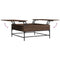 vidaXL Coffee Table Brown Oak 95x95x45 cm Engineered Wood and Metal