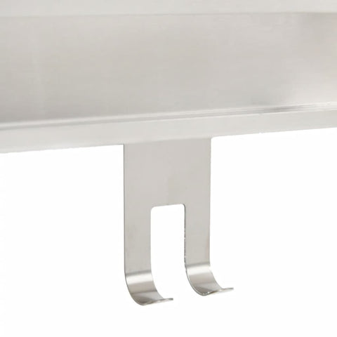 vidaXL Hanging Shower Caddy Brushed 304 Stainless Steel