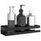 vidaXL Shower Shelf Matt Black 30x10x6 cm Brushed 304 Stainless Steel