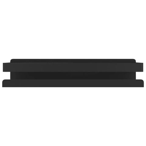 vidaXL Shower Shelf Matt Black 30x10x6 cm Brushed 304 Stainless Steel