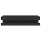 vidaXL Shower Shelf Matt Black 23x6.5x6 cm Brushed 304 Stainless Steel