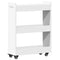 vidaXL Cabinet with Wheels White 60x22x79 cm Engineered Wood