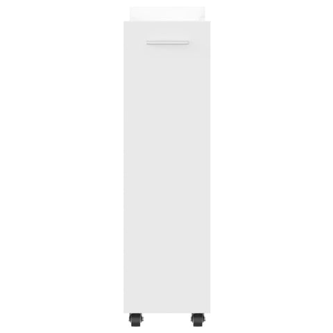 vidaXL Cabinet with Wheels White 60x22x79 cm Engineered Wood