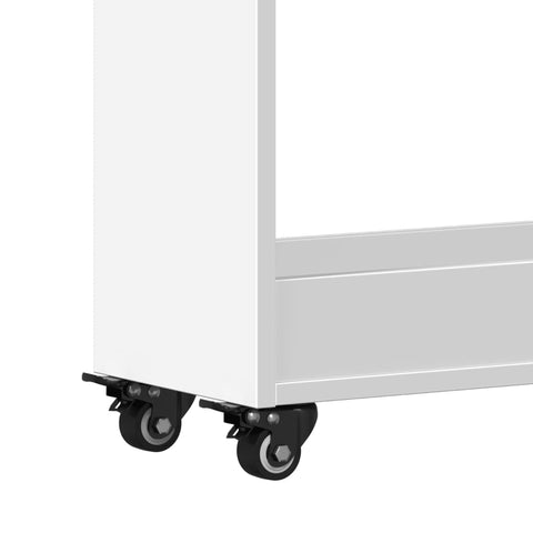 vidaXL Cabinet with Wheels White 60x22x79 cm Engineered Wood