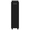 vidaXL Cabinet with Wheels Black 60x22x79 cm Engineered Wood