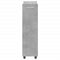 vidaXL Cabinet with Wheels Concerte Grey 60x22x79 cm Engineered Wood