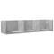 vidaXL Wall Cabinets 2 pcs Concrete Grey 75x18x16.5 cm Engineered Wood