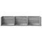 vidaXL Wall Cabinets 2 pcs Grey Sonoma 75x18x16.5 cm Engineered Wood