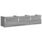 vidaXL Wall Cabinets 2 pcs Grey Sonoma 75x18x16.5 cm Engineered Wood