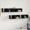 vidaXL Wall Cabinets 2 pcs Black 99x18x16.5 cm Engineered Wood