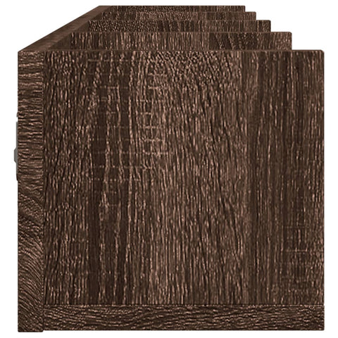vidaXL Wall Cabinet Brown Oak 99x18x16.5 cm Engineered Wood