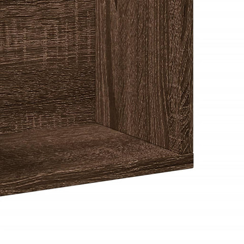 vidaXL Wall Cabinet Brown Oak 99x18x16.5 cm Engineered Wood