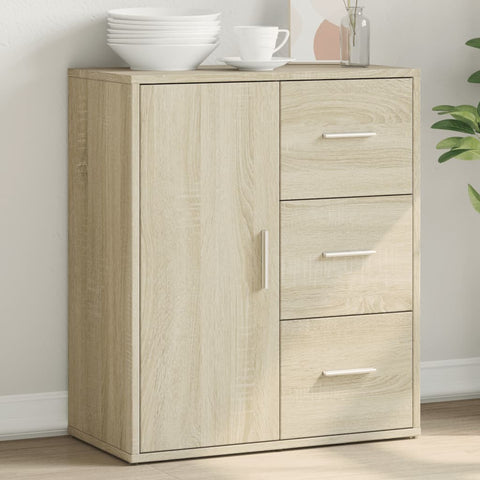 vidaXL Sideboard Sonoma Oak 60x31x70 cm Engineered Wood