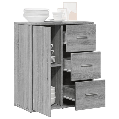 vidaXL Sideboard Grey Sonoma 60x31x70 cm Engineered Wood