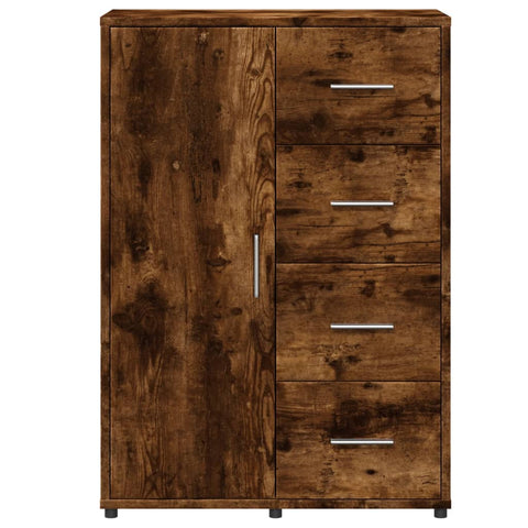 vidaXL Sideboard Smoked Oak 60x31x84 cm Engineered Wood