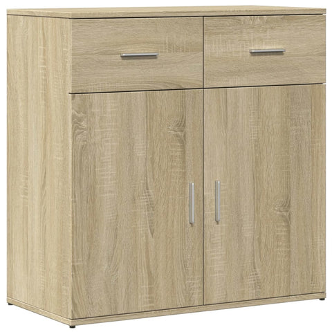 vidaXL Sideboard Sonoma Oak 79x38x80 cm Engineered Wood