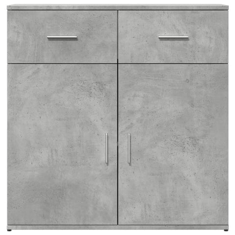 vidaXL Sideboard Concrete Grey 79x38x80 cm Engineered Wood