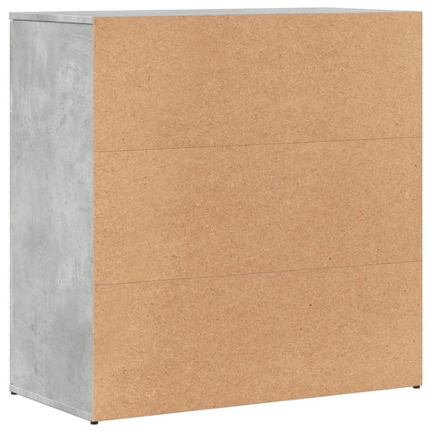 vidaXL Sideboard Concrete Grey 79x38x80 cm Engineered Wood