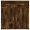 vidaXL Sideboard Smoked Oak 79x38x80 cm Engineered Wood