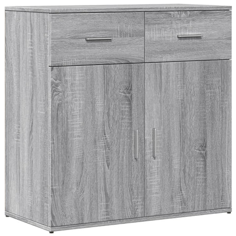 vidaXL Sideboard Grey Sonoma 79x38x80 cm Engineered Wood