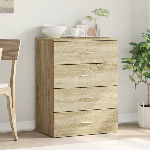 vidaXL Sideboard Sonoma Oak 60x39x80 cm Engineered Wood
