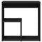 vidaXL Side Tables 2 pcs Black 50x30x50 cm Engineered Wood