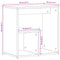 vidaXL Side Tables 2 pcs Black 50x30x50 cm Engineered Wood