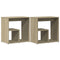 vidaXL Side Tables 2 pcs Sonoma Oak 50x30x50 cm Engineered Wood