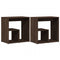 vidaXL Side Tables 2 pcs Brown Oak 50x30x50 cm Engineered Wood